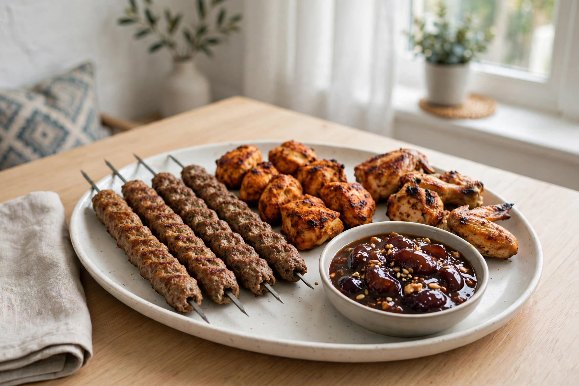 Weekend BBQ Platter with Alu Bukhara Chutney